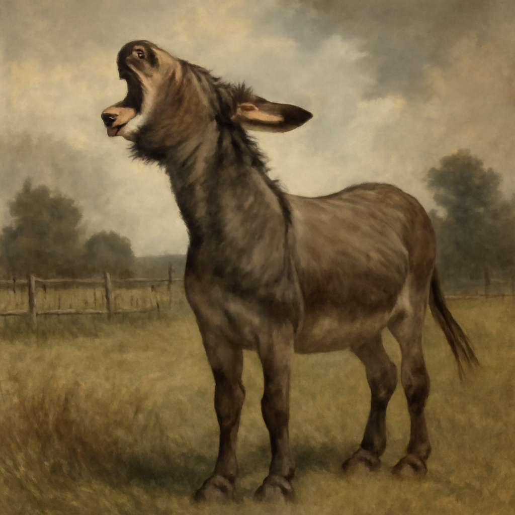 Braying illustration