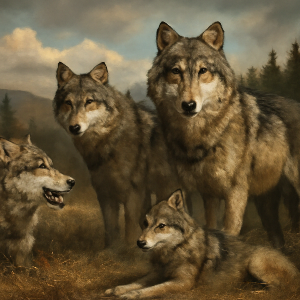 Wolves illustration