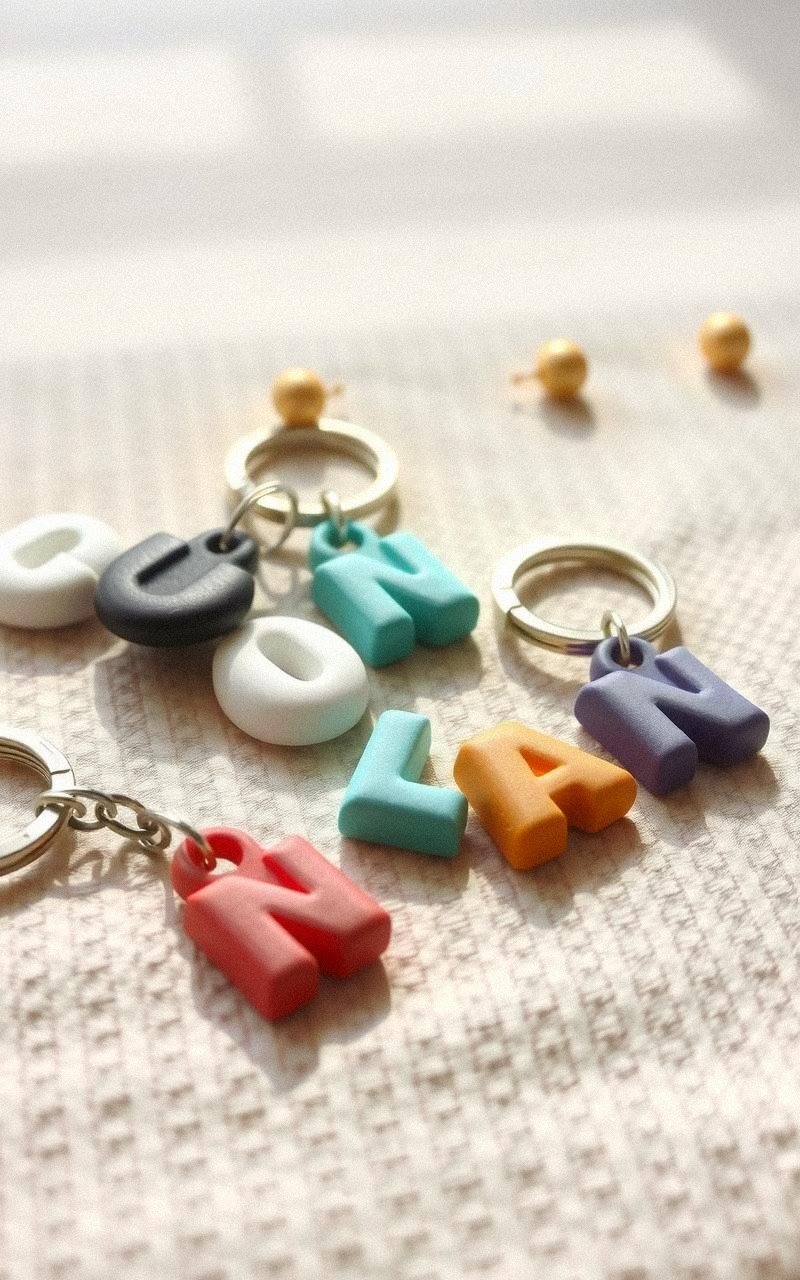 Unique Air-Dry Clay Keychains and Charms