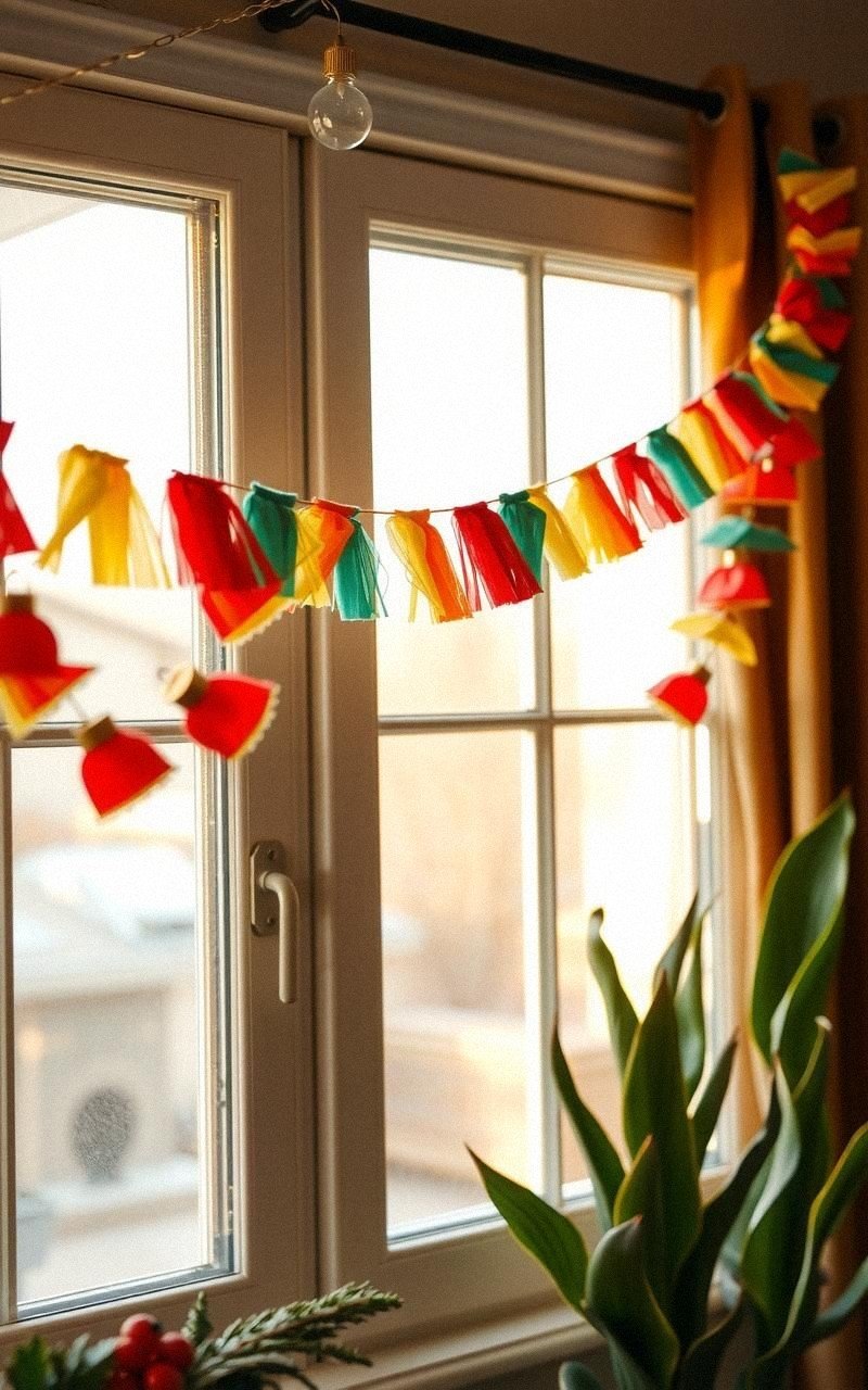 Colorful Fabric Scrap Garland for Festive Decor
