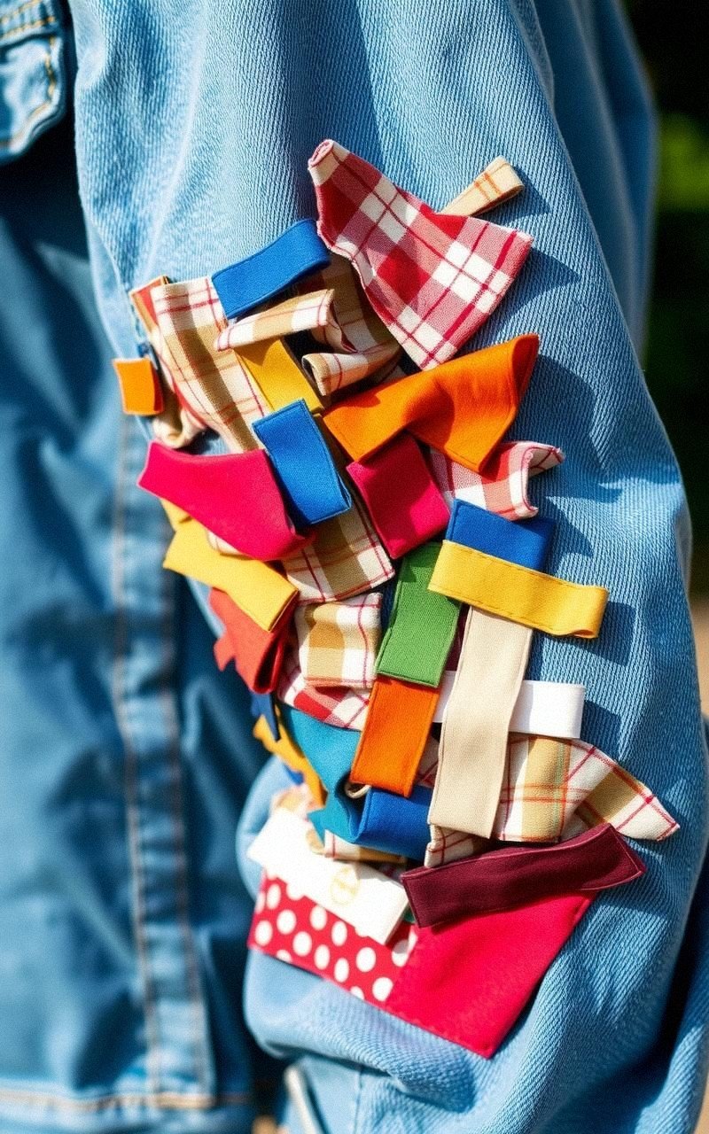 Fabric Scrap Appliqué on Clothing for Custom Looks