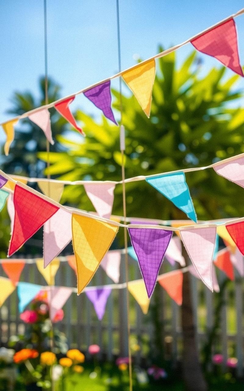 Fabric Scrap Bunting for Parties and Celebrations