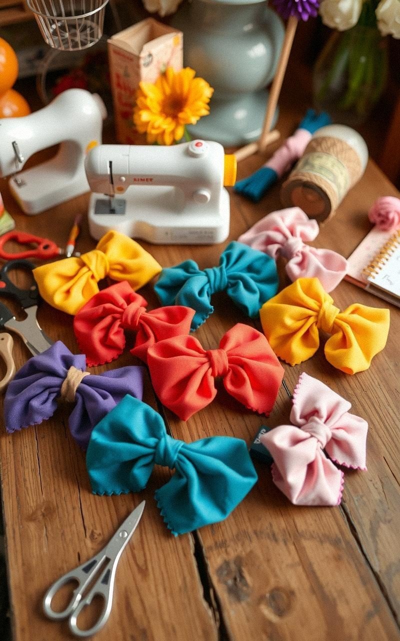 Fabric Scrap Hair Accessories to Add Flair