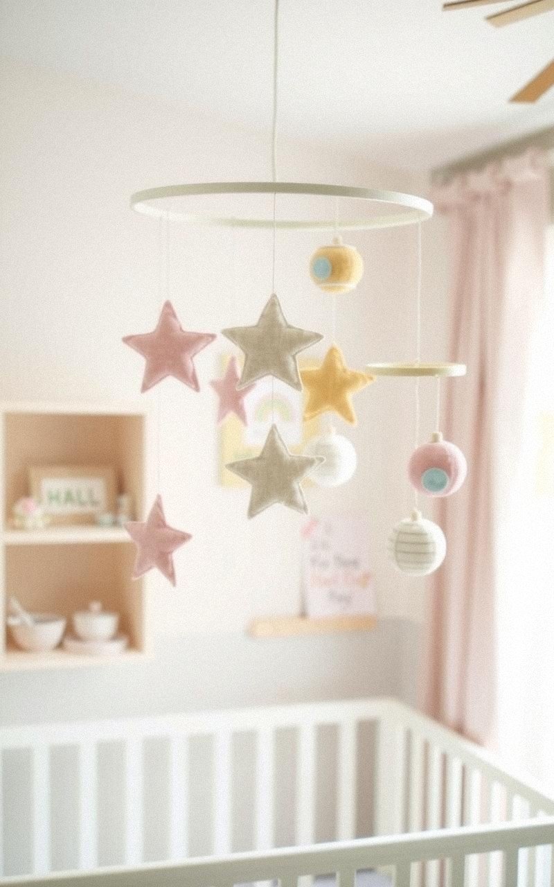 Fabric Scrap Mobile for Nursery or Home