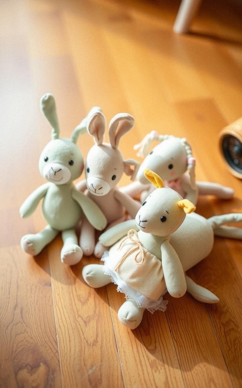 Fabric Scrap Stuffed Animals for Kids