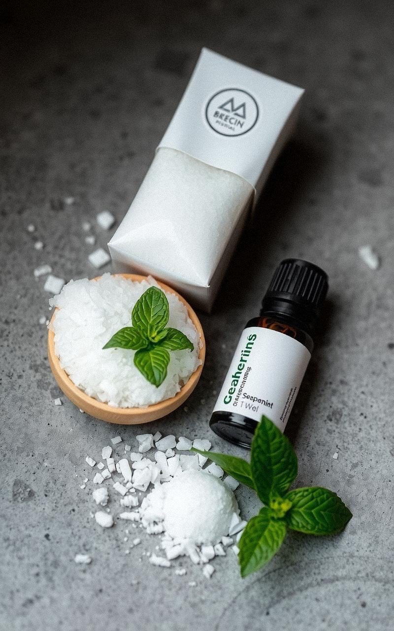 Invigorating Spearmint and Epsom Salt Soak