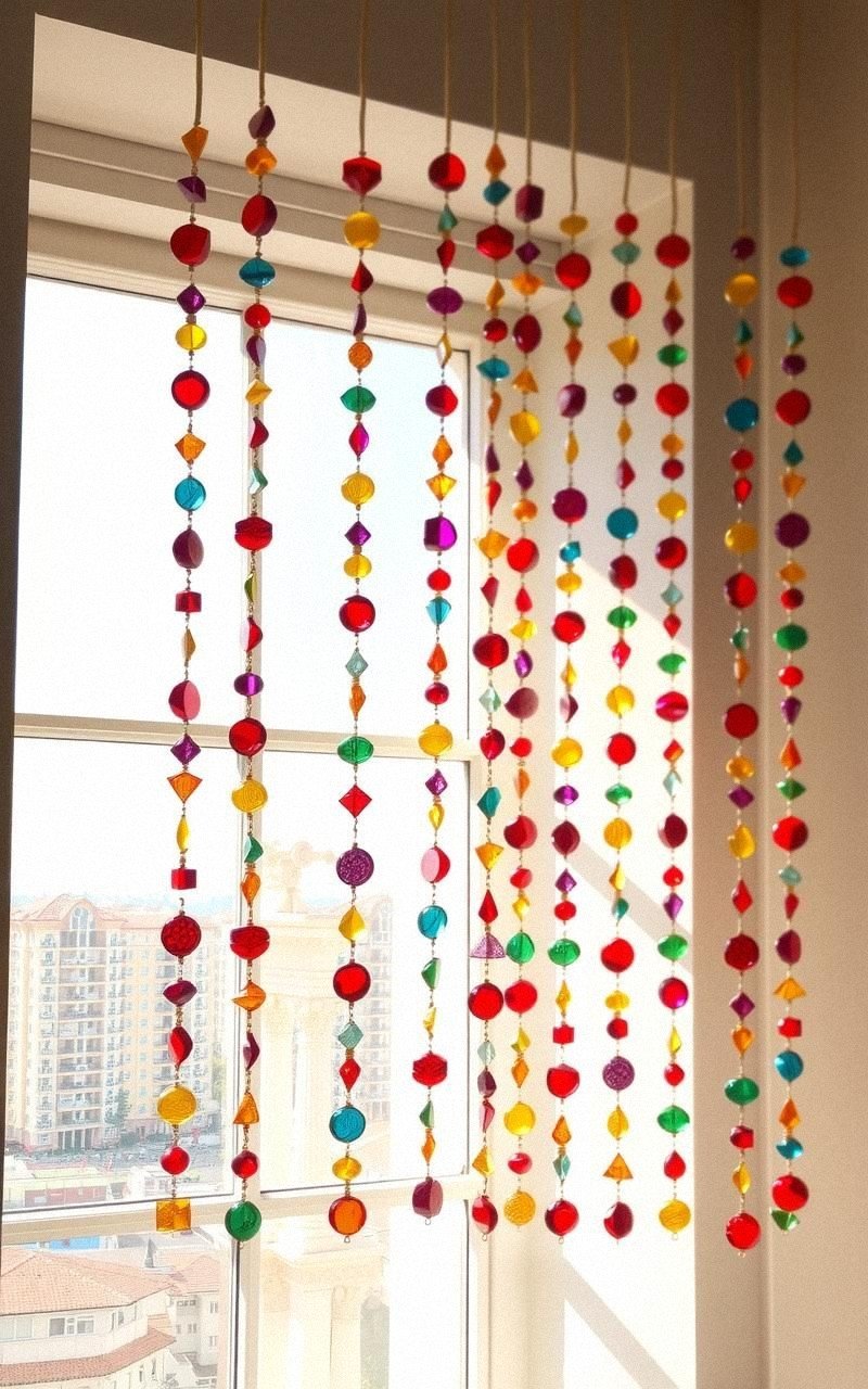 Colorful Glass Beads for Vibrant Window Decor