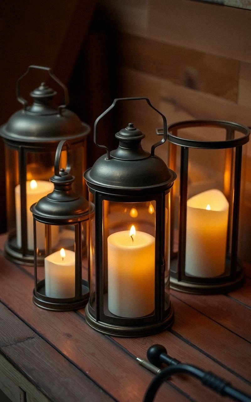 Vintage Lantern Candle Holders