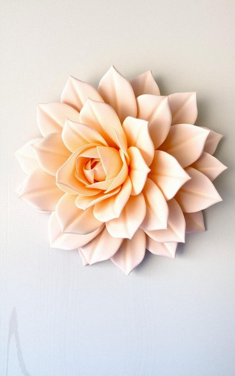 Create Fabric Flower Wall Art for a Three-Dimensional Effect