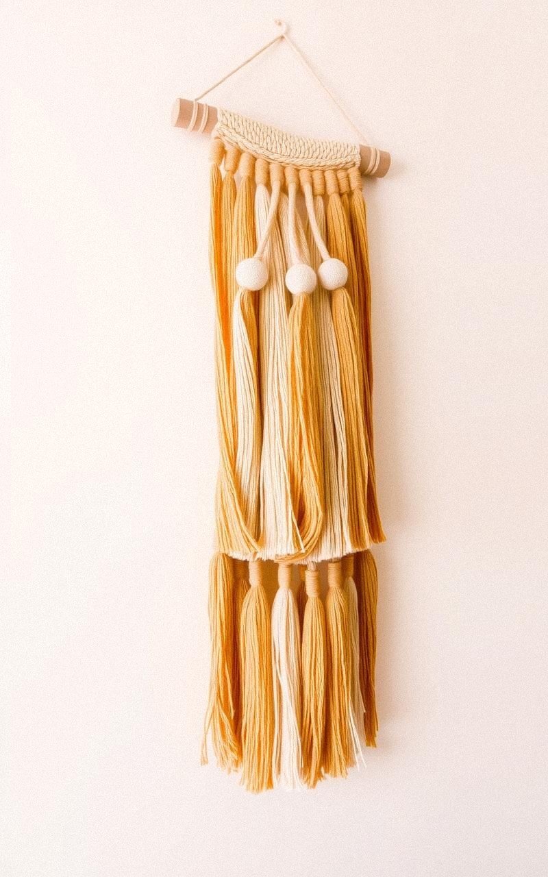 Make a Fabric Tassel Wall Hanging for Texture