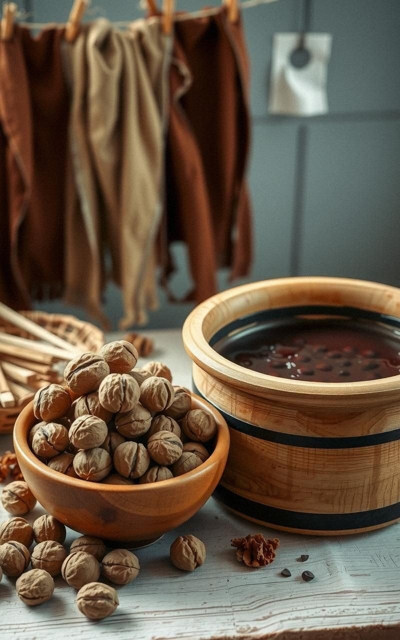 Creating Earthy Browns With Walnut Hull Dye