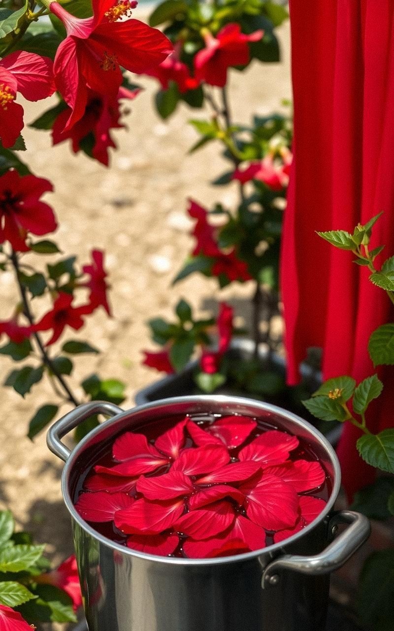 Deep Reds From Hibiscus Flower Dyeing