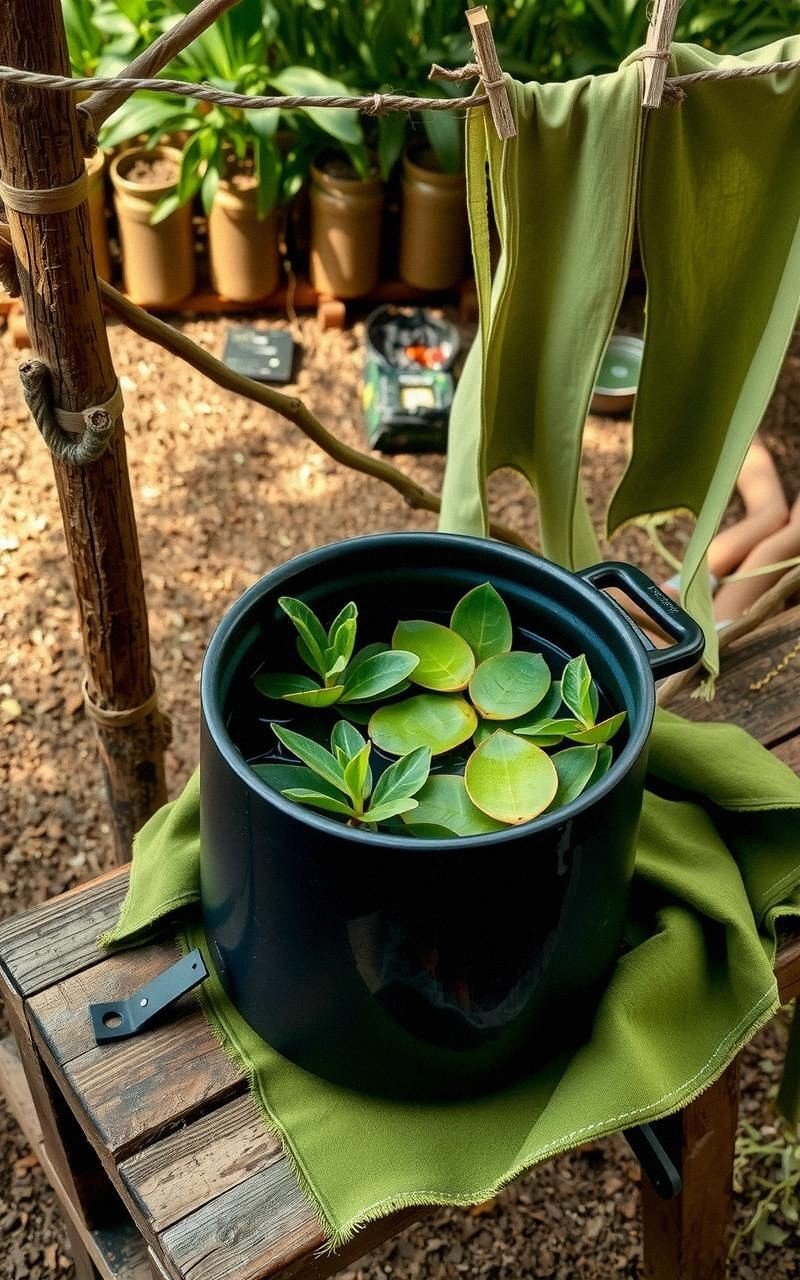Earthy Olive Greens From Eucalyptus Leaf Dye