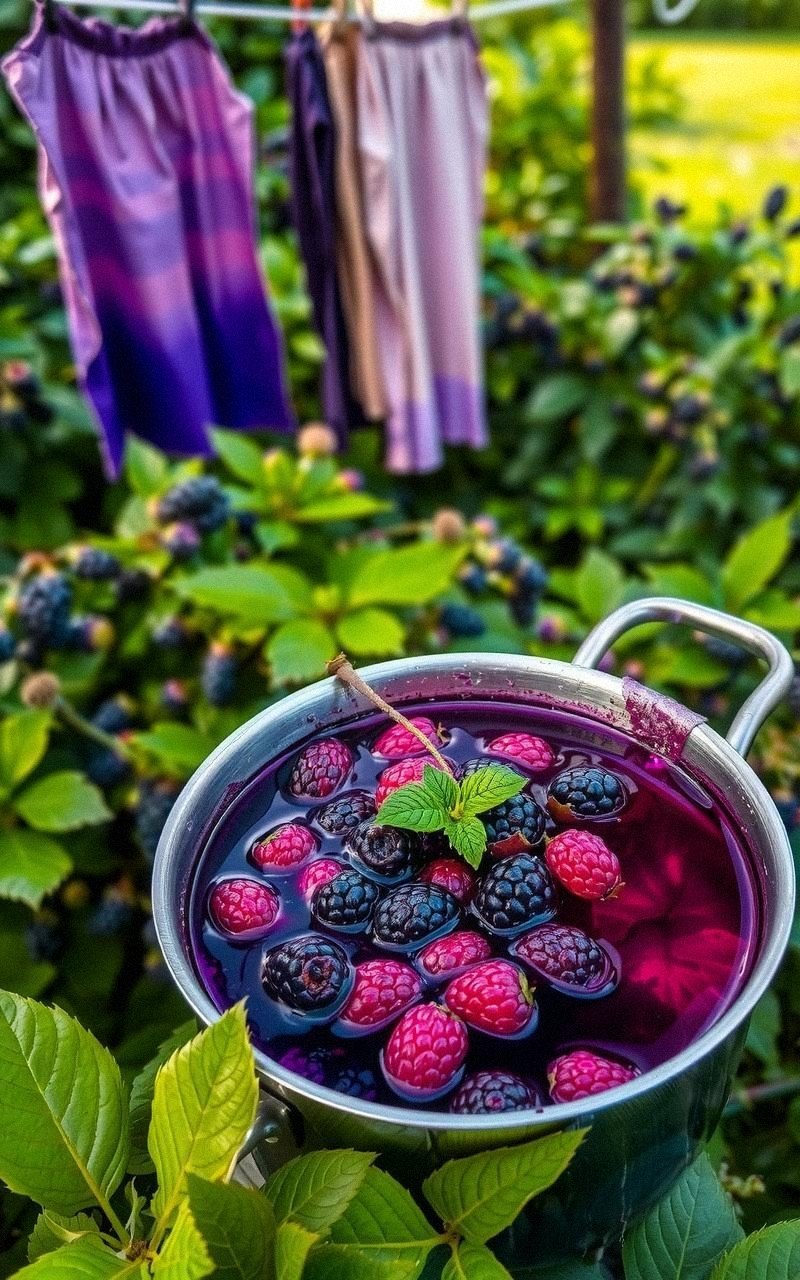 Rich Purples From Blackberries Dyeing Method