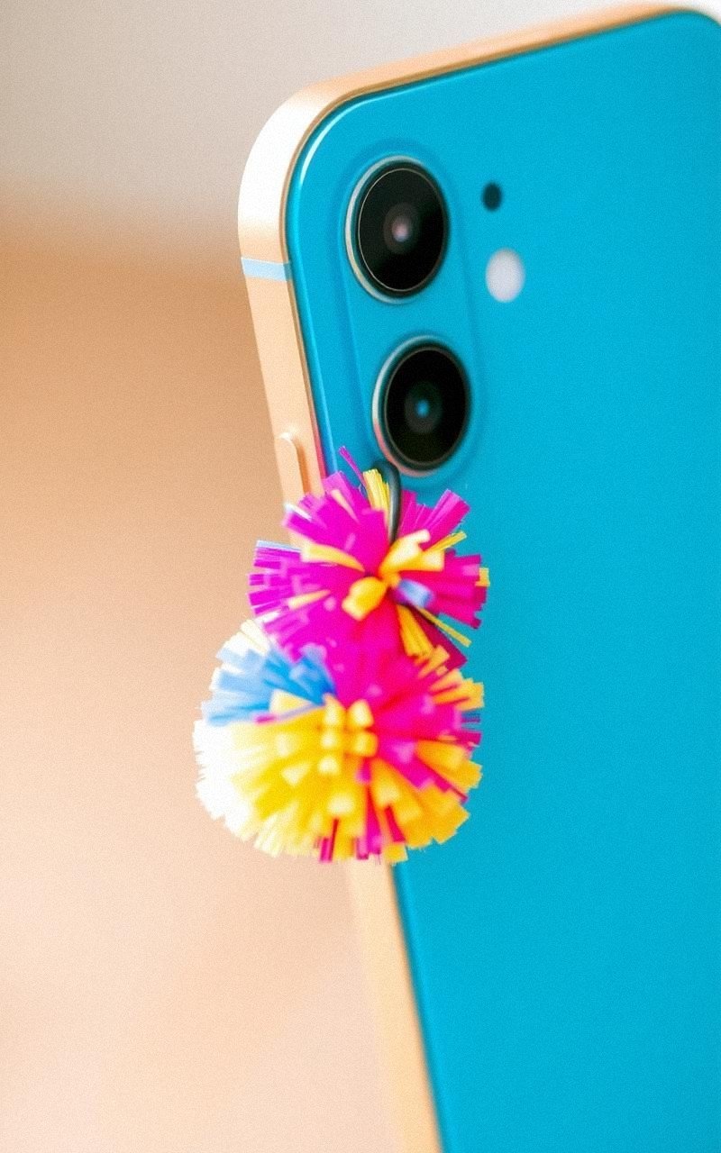 Create a Pom Pom Phone Charm for Personalized Style