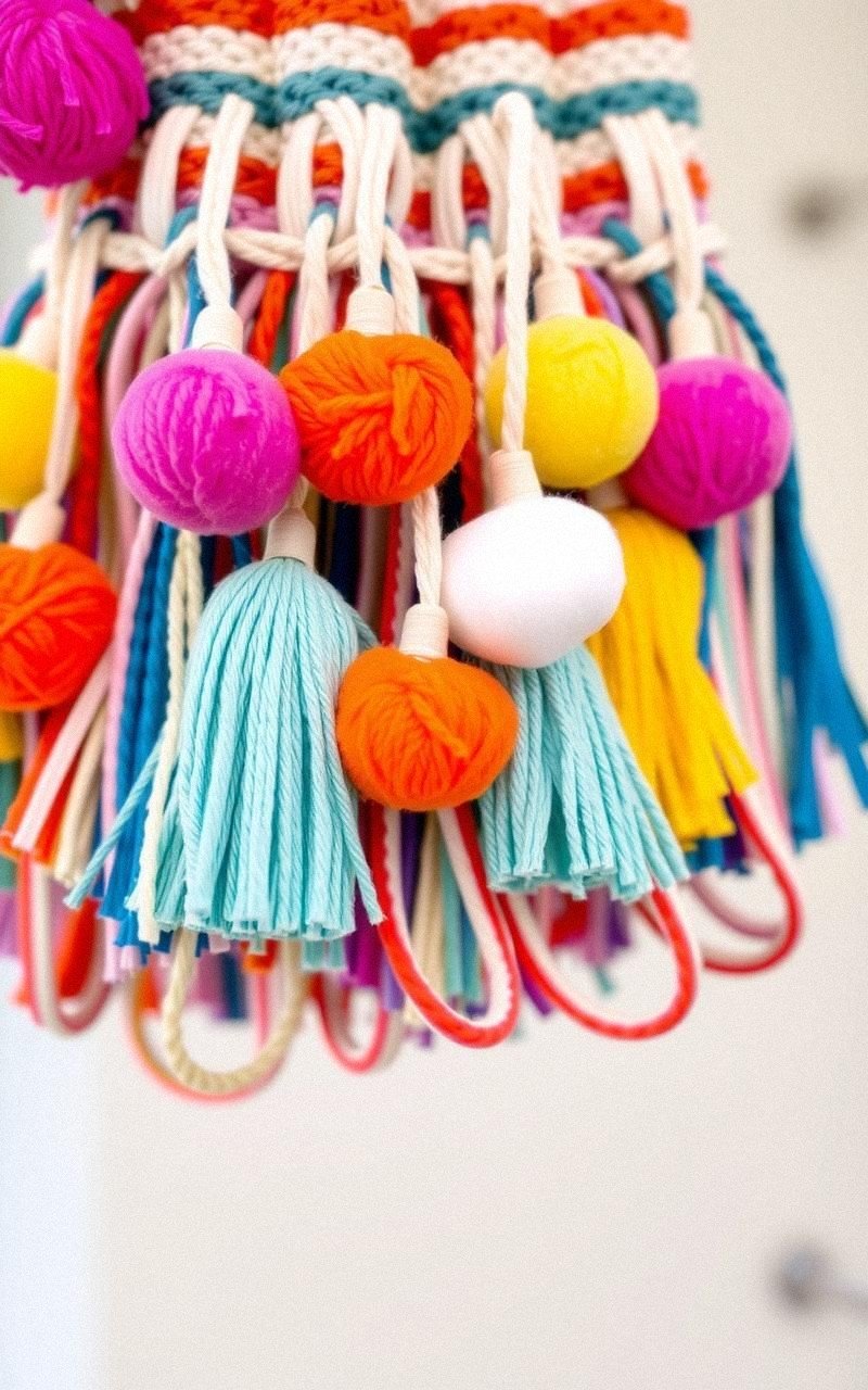 Create Pom Pom Tassels for Bags or Curtains