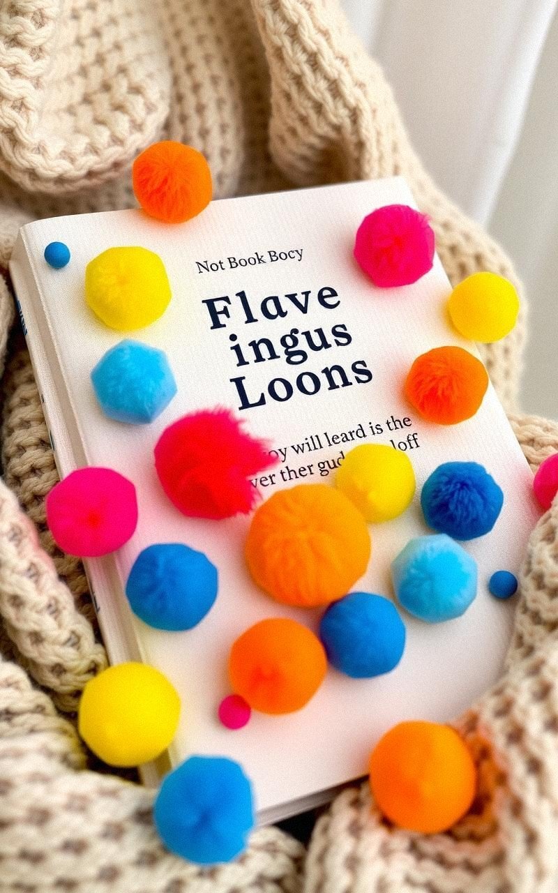 Design Pom Pom Book Covers for a Soft Look