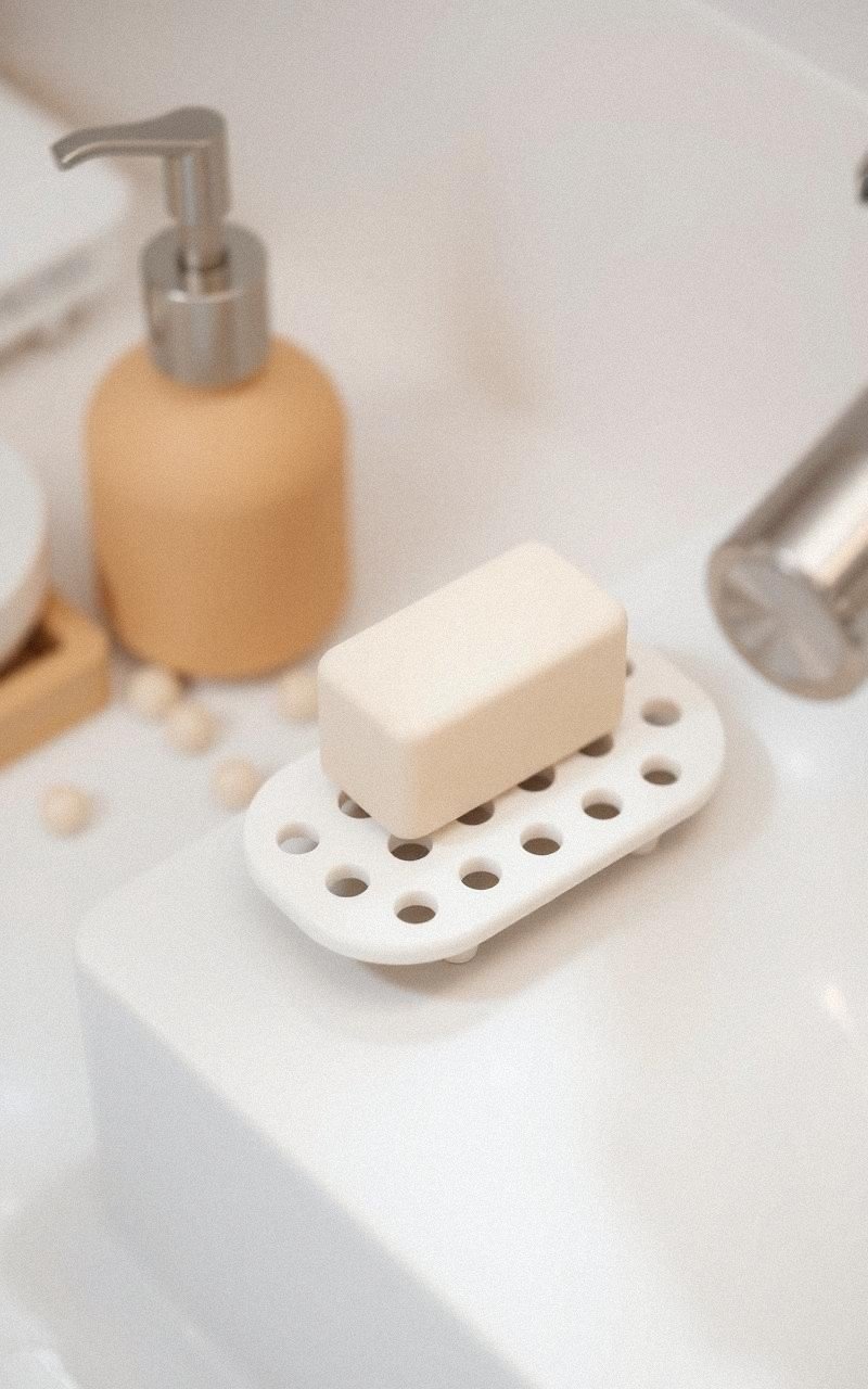 Ceramic Soap Dish With Drainage Holes