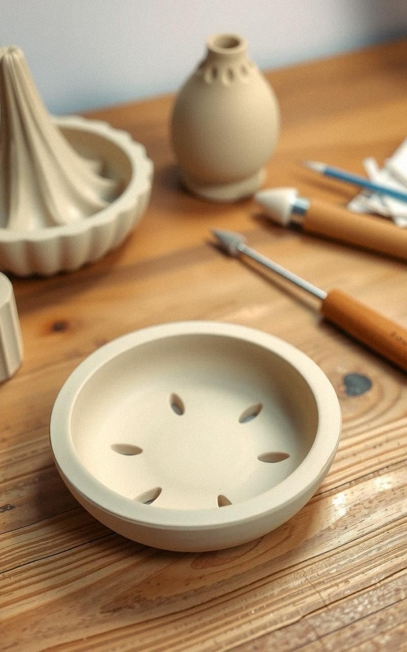 Clay Soap Dish Molded By Hand