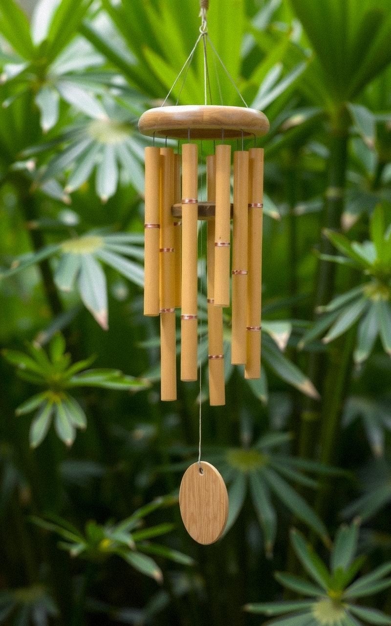Bamboo Wind Chime with Natural Tones