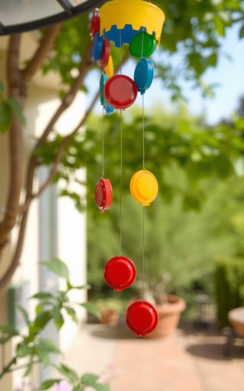 Bottle Cap Wind Chime for Eco-Friendly Fun