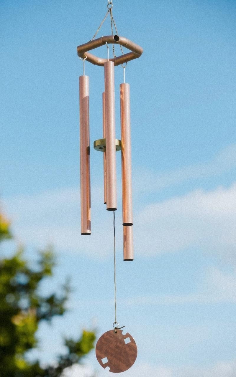 Copper Pipe Wind Chime for Clear, Resonant Tones