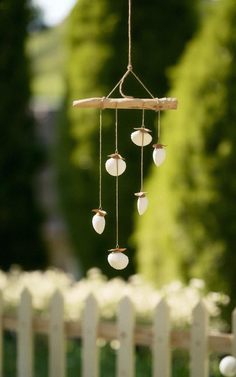 Shell and Driftwood Mobile Wind Chime Combo