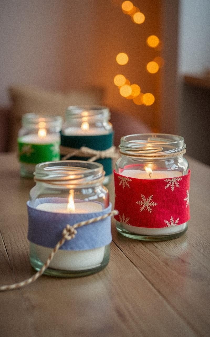 Craft Felt Candle Holders For Cozy Glow