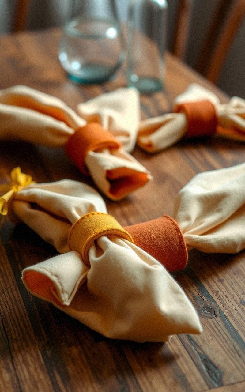 Design Felt Napkin Rings For Cozy Dining
