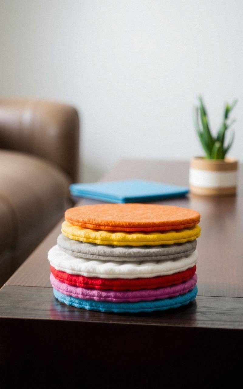 Make Felt Coasters To Protect Surfaces