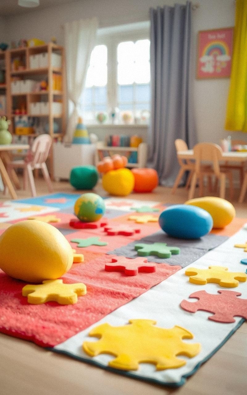 Sew Felt Play Mats For Kids’ Cozy Corners