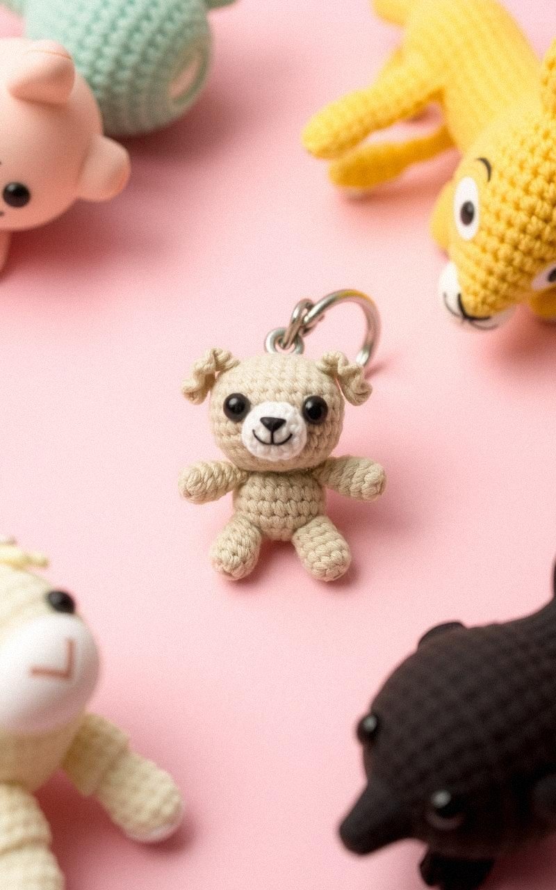 Miniature Crochet Amigurumi Keychain