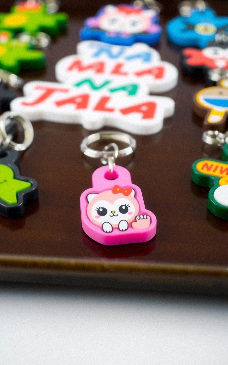 Shrink Plastic Custom Shape Keychain