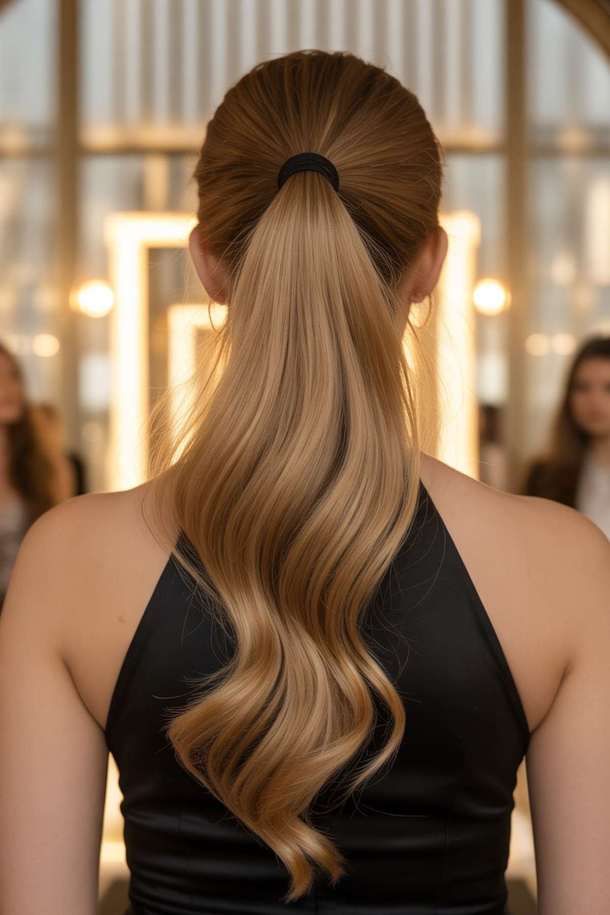 High Ponytail with Polished Finish