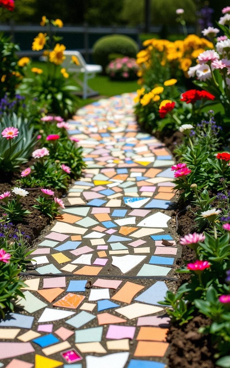 Create Colorful Garden Stepping Stones
