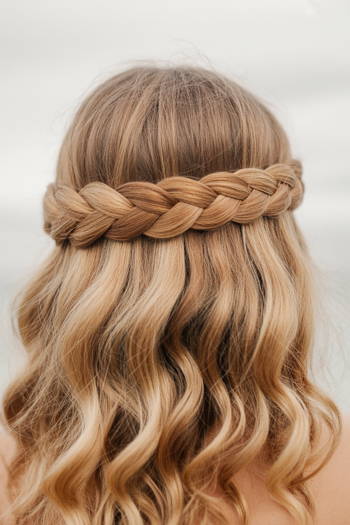 Braided Headband with Loose Waves