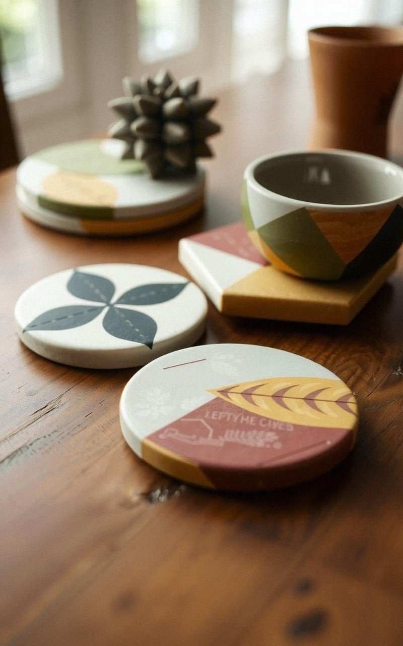 Build Textured Polymer Clay Coasters