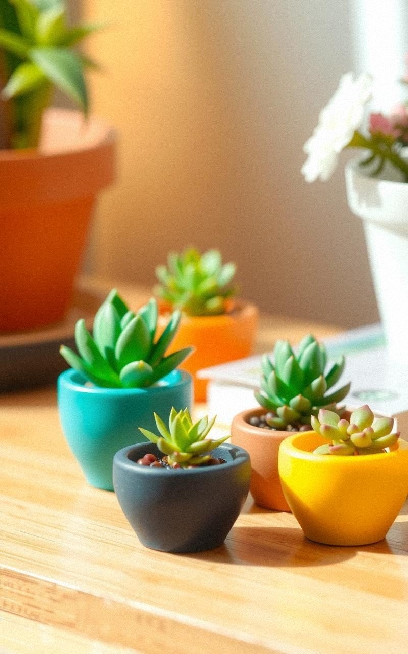 Shape Adorable Polymer Clay Plant Pots