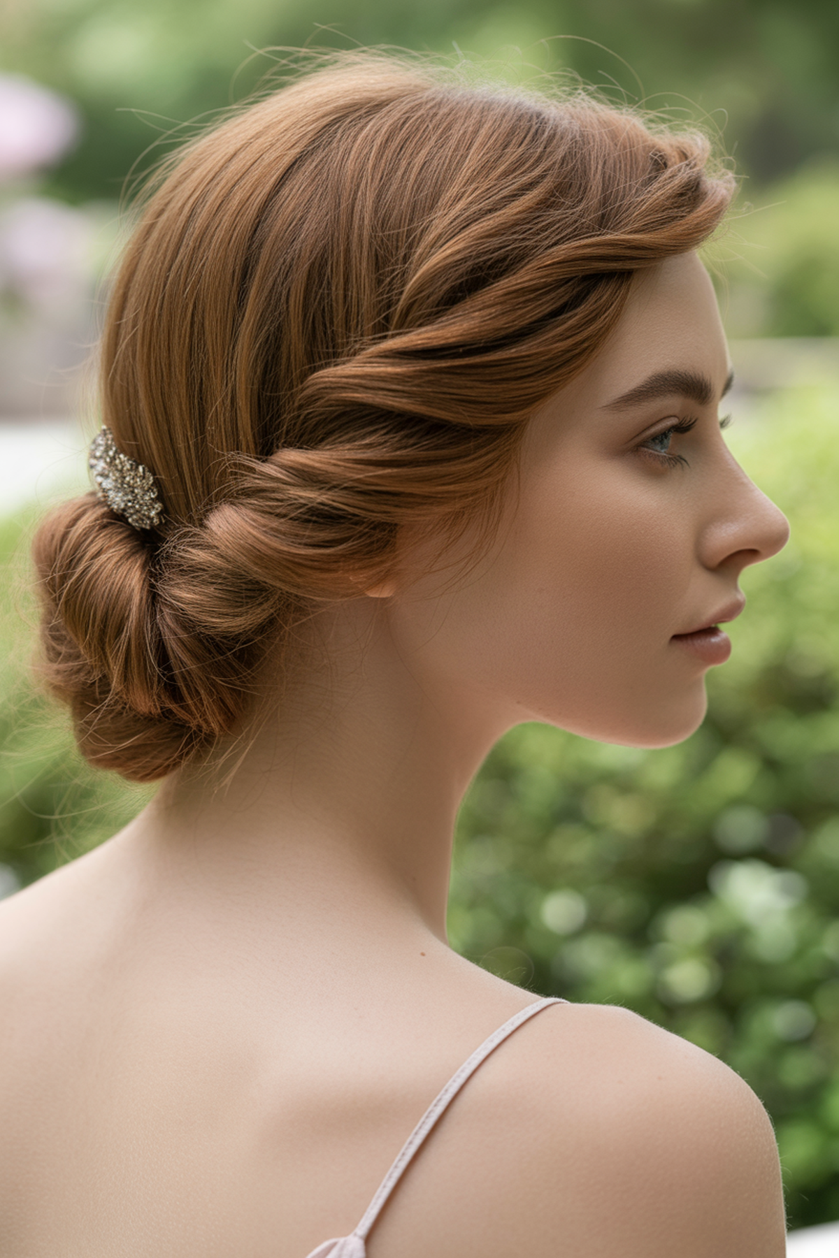 Half-Up Twist With Natural Thickness