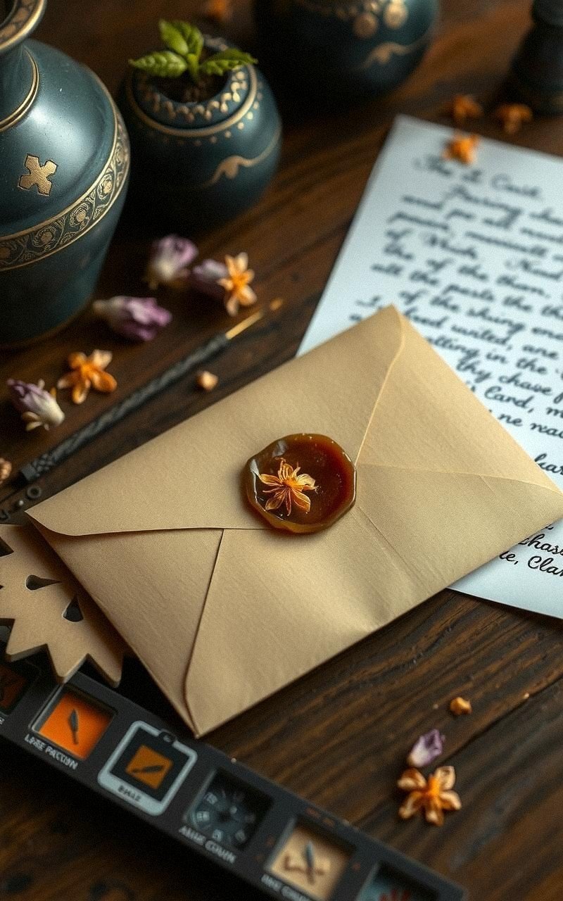 Craft Dried Flower Envelopes for Special Letters