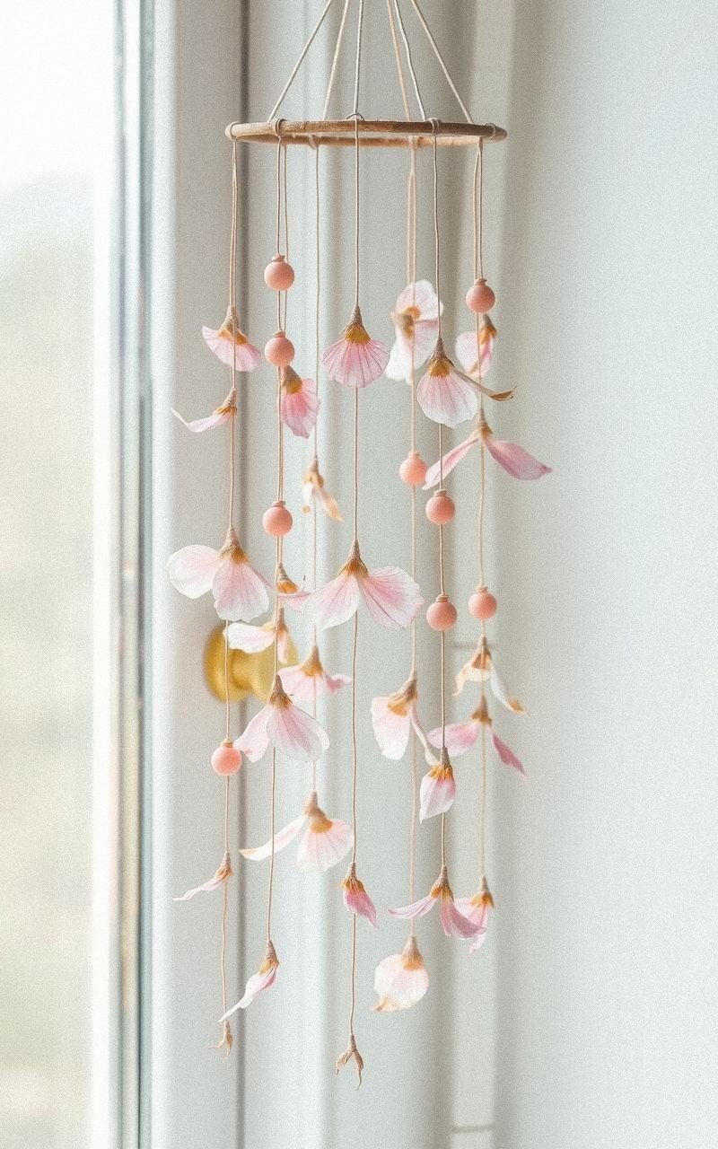 Design Dried Flower Mobile Hangings for Indoor Spaces