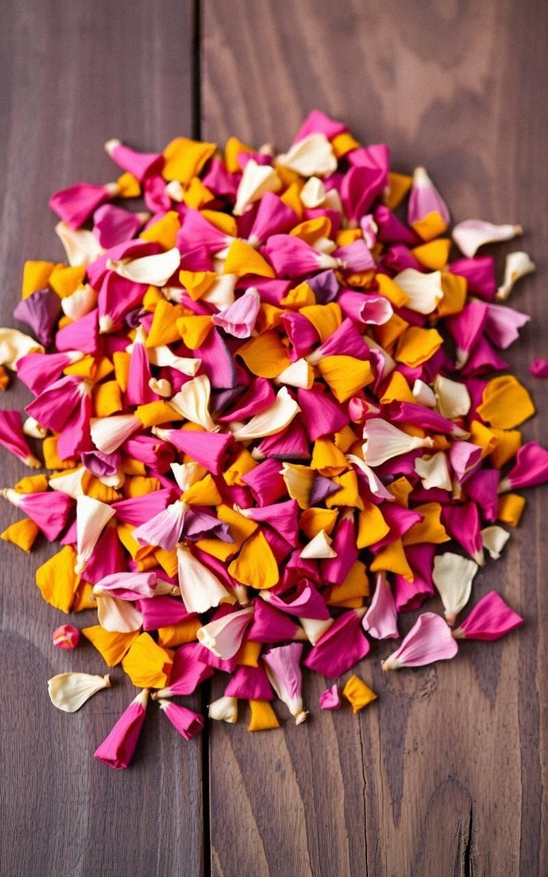 Design Natural Confetti with Crushed Dried Petals
