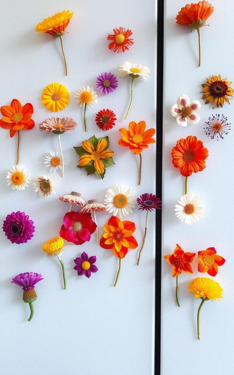 Make Decorative Dried Flower Magnets for Fridges