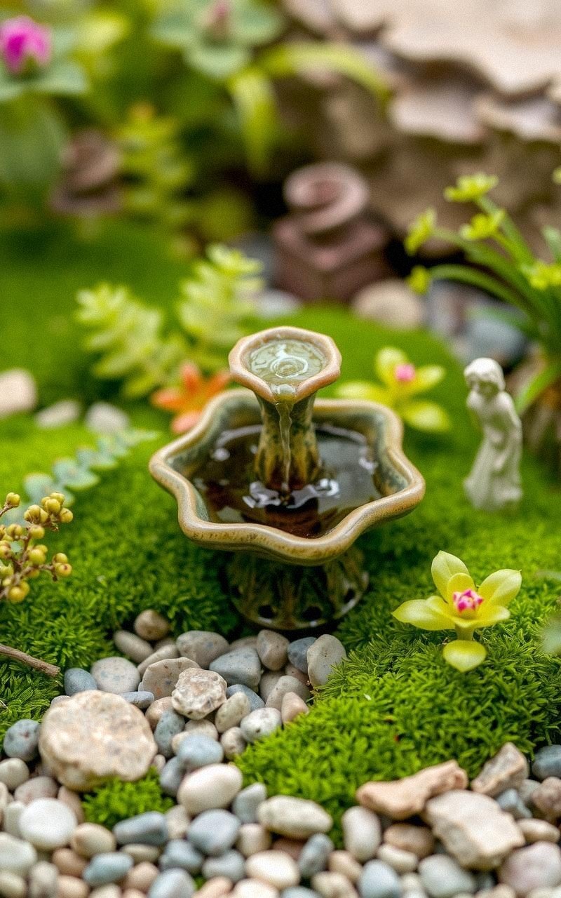 Delicate Fairy Garden Water Fountain Feature