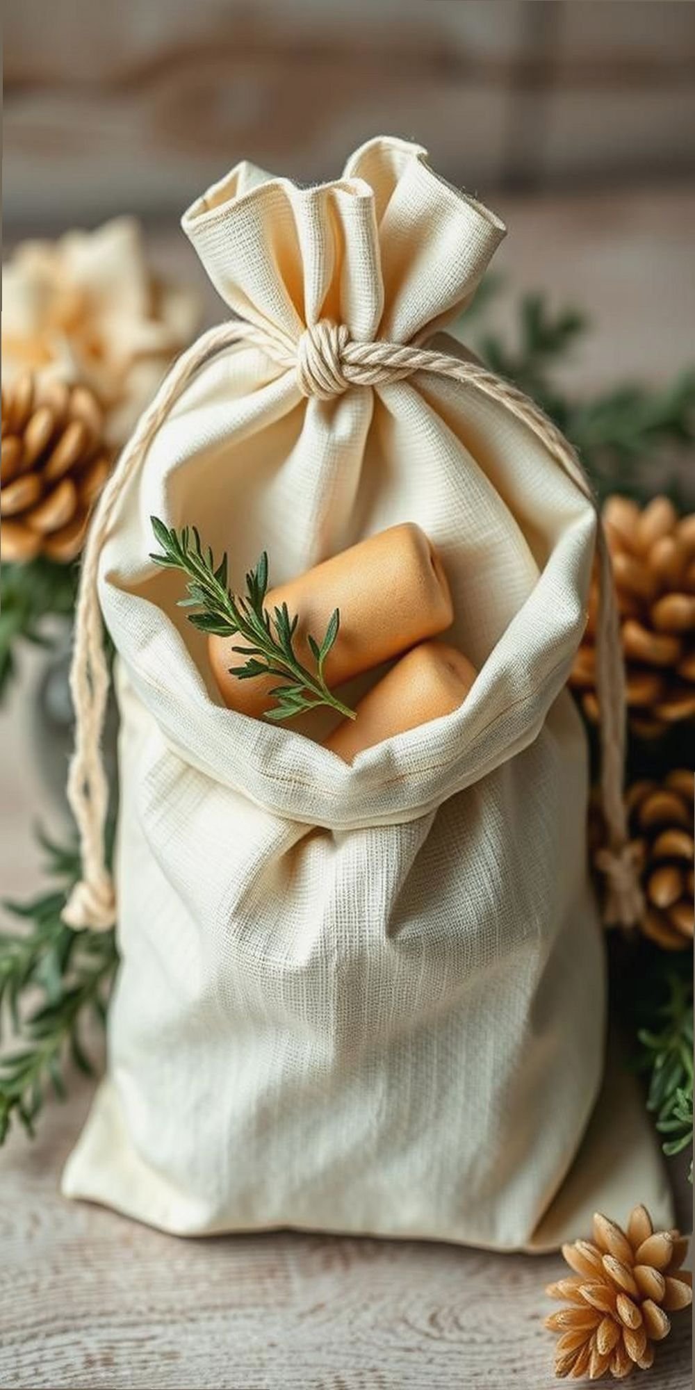 Wrap Gifts In Reusable Drawstring Bags