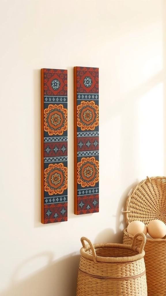 Boho Hanging Wall Plaque Trio With Layers