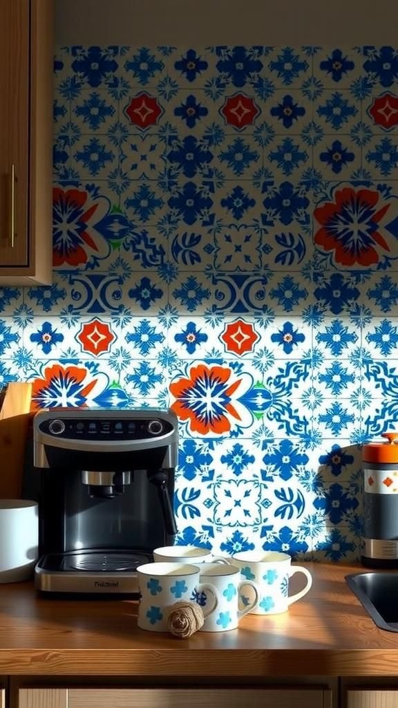 Mediterranean Tile-Inspired Backsplash Panels