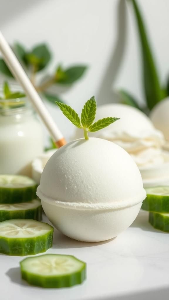 Aloe Cucumber Cool-Bath Hydration Bombs