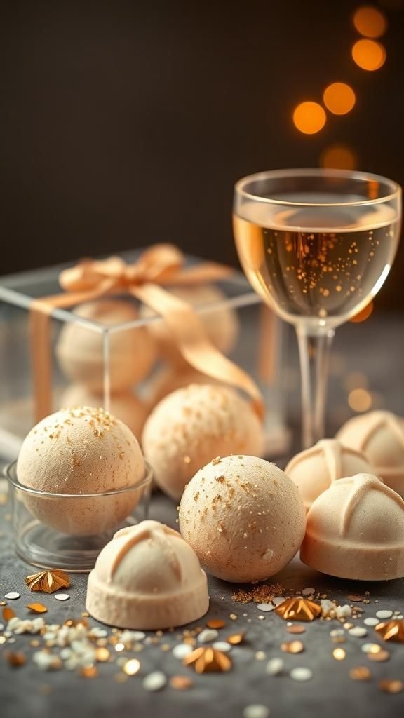 Champagne Gold Mica Celebration Bath Bombs