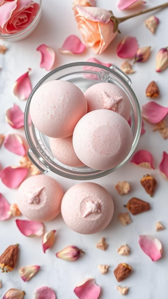 Rose Petal Milk Bath Bomb Elegance